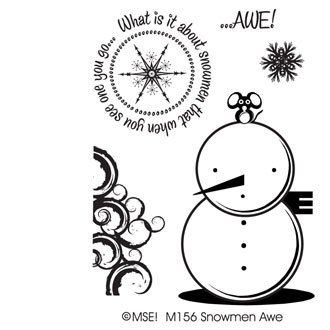 *MSE transparent stamp * Seal: M156 snowman