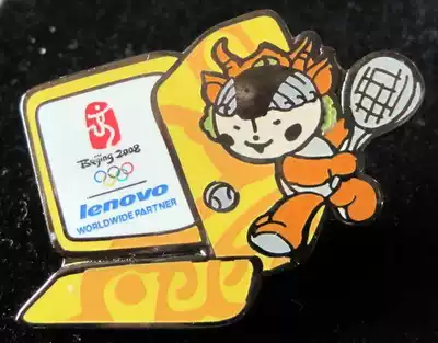 2008 Olympic badge Olympic sponsor badge