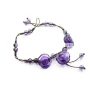 Khai trương Amethyst Anklet Purple Rose Anklet lắc chân nữ vàng đẹp