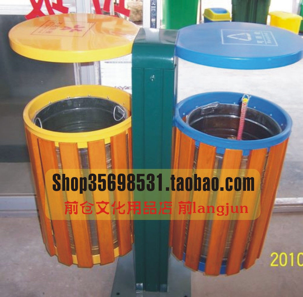Property community trash cans Environmental trash cans Steel and wood trash cans trash cans