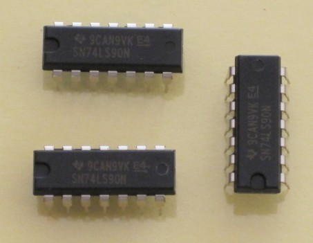 In-line SN74LS90N can divide by two and five frequency decimal counter DIP-14