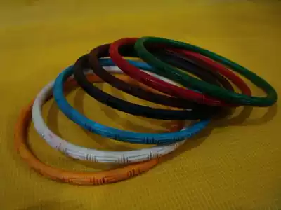 Beijing carved lacquer bracelet Colorful rich bracelet hundred years of friendship, peace and wishful birthday gift