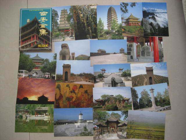 1990s China Book Import and Export Corporation Edition Xi'an Full Set Postcard 20 Quanhua Mountain-Taobao