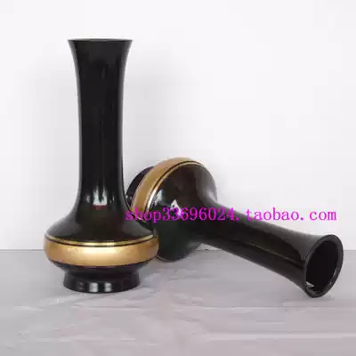 Jufo Pavilion Buddha utensils Taiwan boutique bronze * 8 inch wide pass copper vase Pure copper height 24 6cm