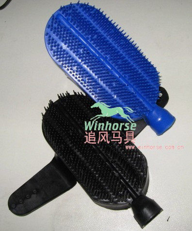 Horse care washing brush can be handled wash brush