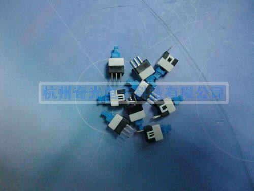 Straight plug 7*7 self-locking switch light touch switch electronic switch single row of feet