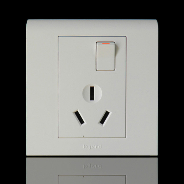 TCL Roglang 86 Type Switch Socket Wall Panel (K5 Classic White Series) with switch 16A three-hole air conditioning