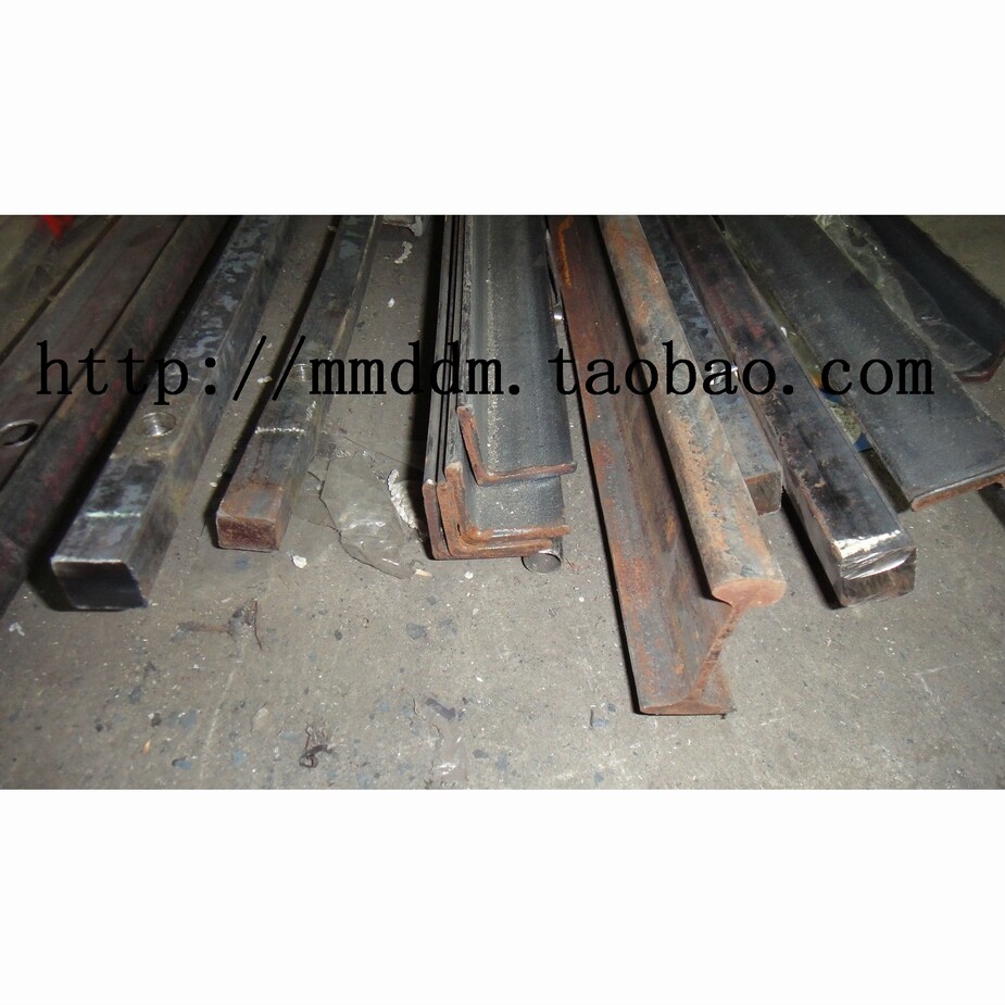 Electric telescopic door special rail 20 square steel angle iron I-beam translation door single and double pointing rail