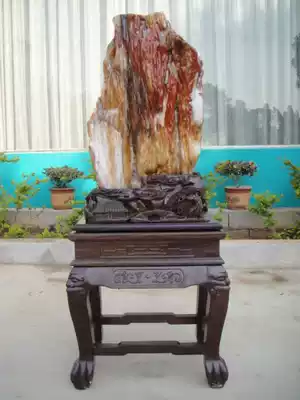 Hongyun Dangtou chicken blood red tree fossil wood chemical Jade xuangtou living room New House Company welcome Taiwan large ornaments 91929