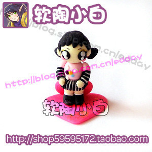 Soft pottery Xiaobai Anime cartoon soft pottery QQ Xuan dance Soft pottery doll QQ Xuan dance soft pottery Q version