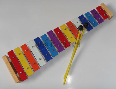 0330 bộ đồ chơi giáo dục mầm non bộ gõ Orff dụng cụ dạy trẻ em phụ huynh dạy nhạc cụ 15 âm thanh piano nhôm - Đồ chơi nhạc cụ cho trẻ em