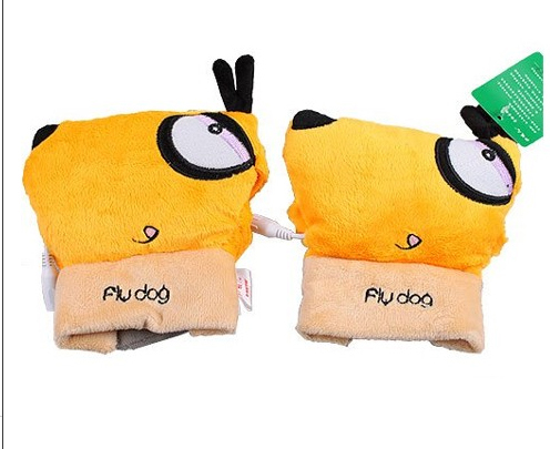 ★ Grocery store ★ZWB137 Ignale USB plush wristband warm gloves (knife dog) USB hand warmer