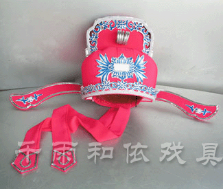 Xiaosheng hat drama costume Yue opera opera hat photo studio costume photo hat 55 Rose Red