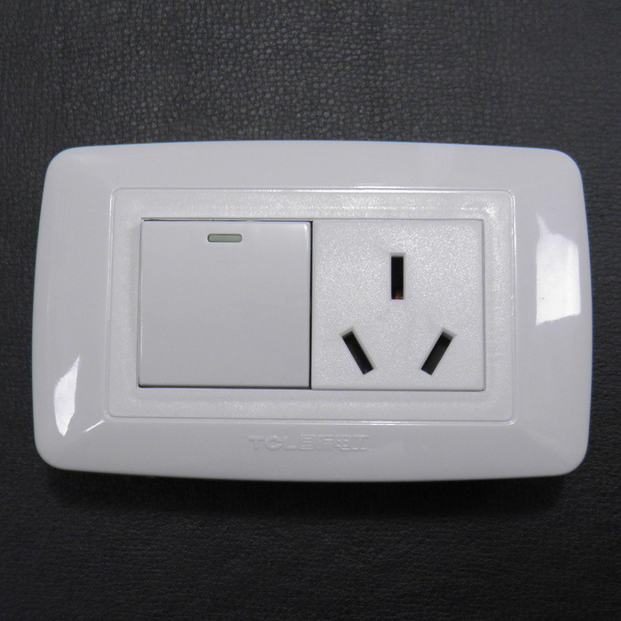TCL Legrand switch socket U series 118 type two-position panel one-open single-control 16A three-hole air conditioner
