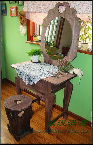 (yesterday Country) Roman Holiday Makeup Bench Solid Wood Make-up Bench Makeup Terraces Furniture