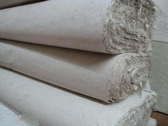 (Wenfang Four Treasure) - Xuan Paper-Hemp Paper-Six-Ruler Hemp Paper-Special Sampi Paper 1*2 Meters