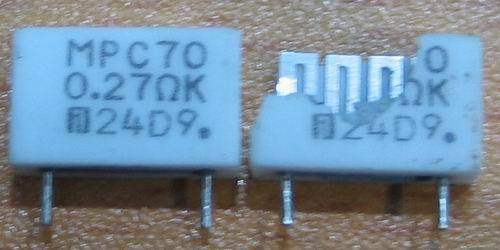 0 27 ohm 0 27R 2W Japan Fukushima FUTABA MPC70 amplifier output power non-inductive resistor