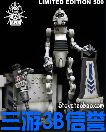 Ape Creation Hottoys HT Apes Heavy Industries Rescue Team Apexworkbot White Special Edition Spot
