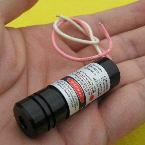 Focusable 200mW punctual red light laser module red laser head 14 points 5mm outer diameter