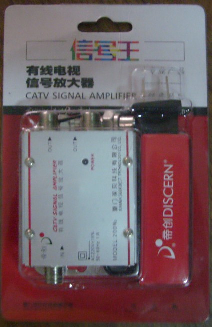 The TV signal amplifier 1 - 2 enhanced closed - circuit digital universal one - one - part distributor