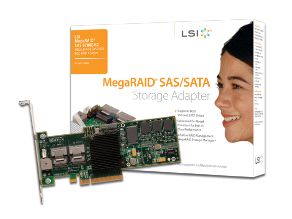 New original LSI MegaRAID 8708EM2 3Gb SAS card spot 256M warranty for three years