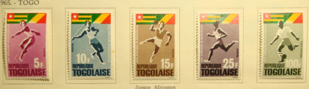 Togo 1965 Africa Games' new sets have full back film '