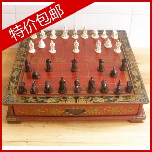 Festive Gift Imitation Ancient Soldier Terracotta Chess Solid Chess Desktop Chinese Chess Puzzle