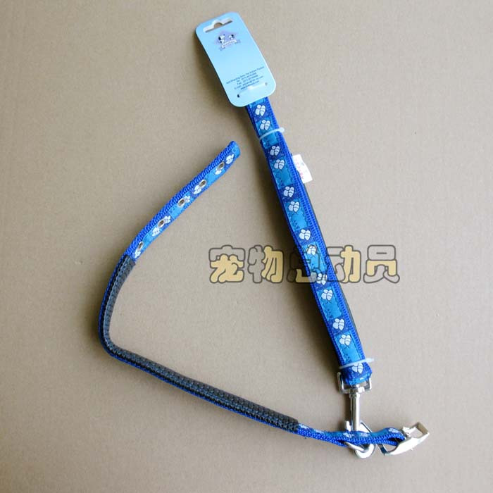 狗绳BOBO波波宠物牵引带一套 泡棉贴布皮扣项圈+拉带 小蜜蜂