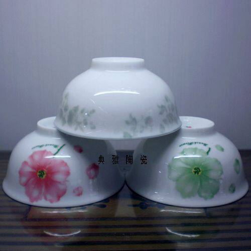 Jingdezhen Ceramic Rice Rice Bowl High-end Porcelain Soup Bowl Small Noodle Bowl of Tea Bowl Tea Bowl-Taobao