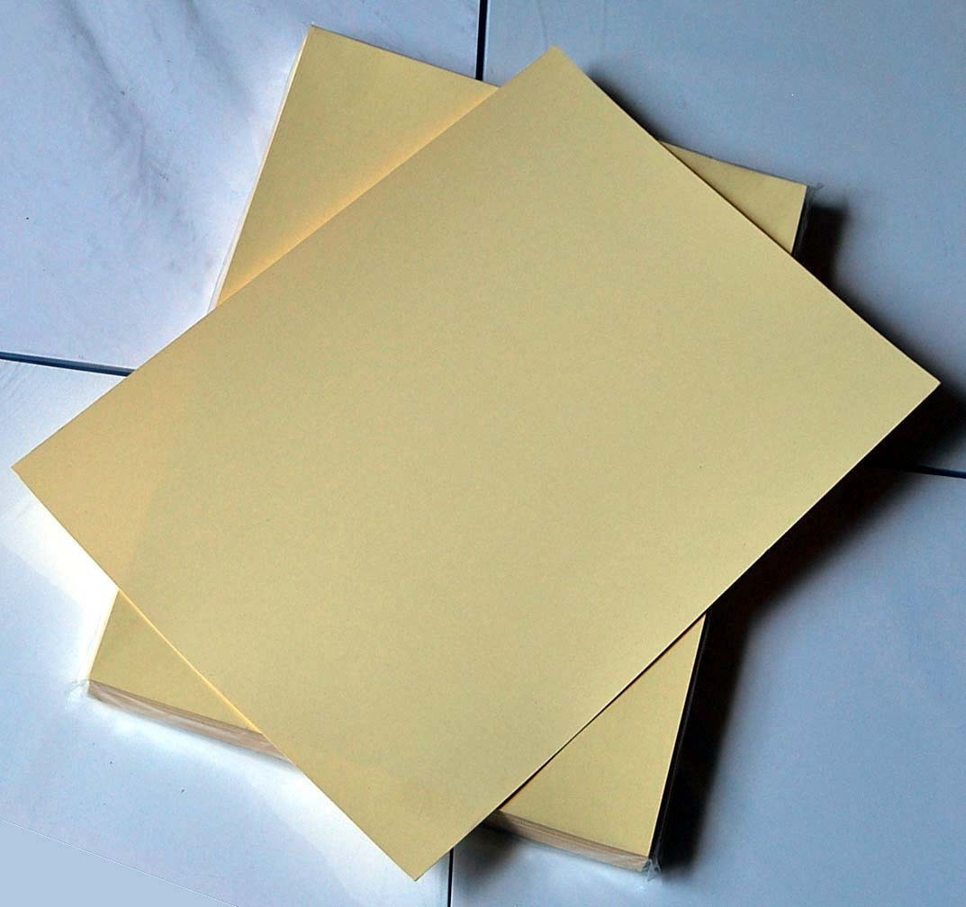 240 gr colour spray waterproof name sheet paper: yellow card colour spray painted cardboard 240 gr A4 beihuangka 50 sheets-Taobao