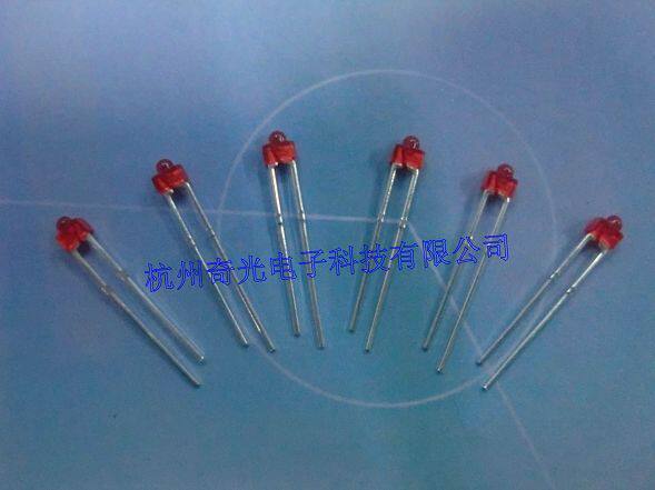 Premium LED1 8MM pacifier type LED light bright red (Colloid height 3MM)