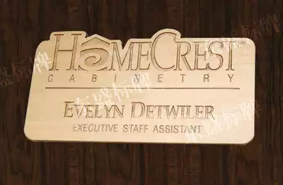 Laser engraving personality wooden tag bookmarks table card display card souvenir processing