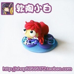 Soft pottery Xiaobai Anime cartoon soft pottery custom Ponyo on the shore Ponyo Q version