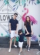 Trang phục dành cho phụ huynh và trẻ em 2019 Áo phông thời trang đơn giản Một gia đình có ba trẻ em áo thun ngắn tay cotton áo thun cotton - Trang phục dành cho cha mẹ và con quần áo trẻ sơ sinh Trang phục dành cho cha mẹ và con