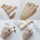 S925 sterling bạc ngón tay nhẫn nhẫn phụ nữ bầu không khí Thái bạc cường điệu chung xu hướng thời trang đuôi nhẫn trang sức Hàn Quốc
