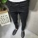 Dòng chữ nam mùa thu đông mới phiên bản Hàn Quốc của kiểu tự thêu retro cũ thêu chân đen quần jeans nhóm xã hội tay nhanh màu đỏ shop thời trang nam Cao bồi