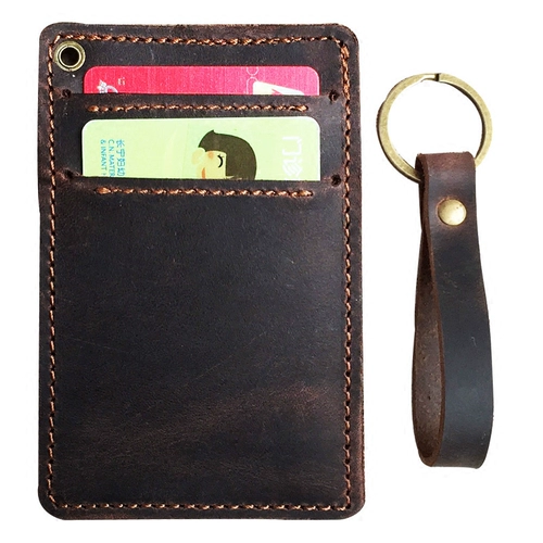 Оригинальный кожаный картхолдер, чехол для проездного для школьников подходит для мужчин и женщин, банковская карта, делается под заказ
