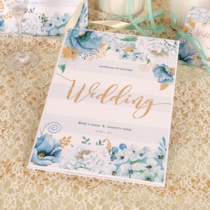 Zhen Xis original personalized customized wedding A4 wedding certificate set Hong Kong birth certificate vow set waterproof