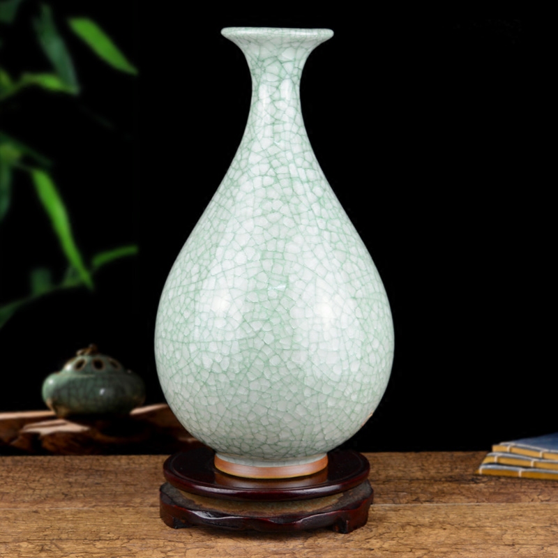 Archaize of jingdezhen ceramics up open piece of craft vase Chinese living room table flower arranging handicraft furnishing articles