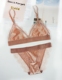 Braletette nhung khâu ren siêu mỏng không vành mềm cup đồ lót áo ngực phụ kiện thời trang nữ Bộ đồ lót