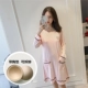 Mùa xuân và mùa thu cotton modal dài tay pad áo ngủ nữ đồ ngủ lỏng đơn giản giản dị mặc áo ngực dịch vụ nhà