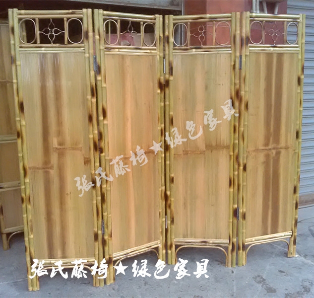 Zhang's rattan chair bamboo furniture bamboo screen office partition folding screen hotel dining room partition wall bamboo screen partition