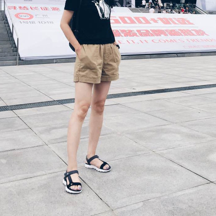 苏小糖_轻城 | 2017夏季韩版新款宽松短裤女夏时尚休闲百搭热裤