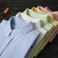 Áo sơ mi cotton giản dị Áo dài tay nữ 2018 xuân hè mới phiên bản Hàn Quốc của áo sơ mi chạm đáy hoang dã là áo mỏng thủy triều áo sơ mi khoác ngoài nữ