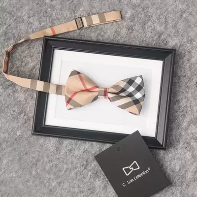 CSOCSO trendy Korean casual fashion dress temperament gentleman bow tie