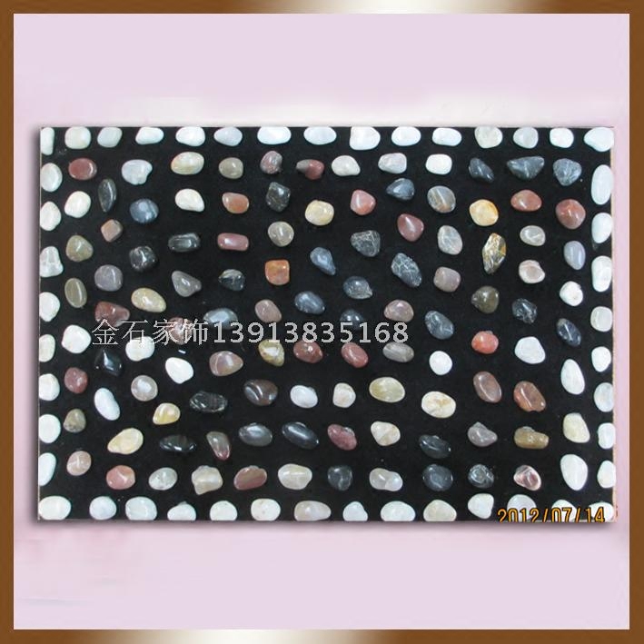 40*60 small grain medium density natural pebbles foot massage mat Healthy stone mat Stone road walking blanket