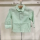 Miller Xiong Chunqiu 0-4 Boys Treasure Quần áo trẻ em Áo sơ mi cotton Áo sơ mi Linen Áo sơ mi Cơ sở Áo phông Áo sơ mi phía trước Ve áo Cardigan Mới - Áo sơ mi
