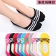 Vớ cotton, vớ thuyền, miệng nông, vớ vô hình, cotton, phụ nữ, mùa hè, mùa thu, silicone, chống trượt, kẹo, màu, vớ, mỏng tất nam cổ ngắn Vớ bông