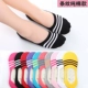 Vớ cotton, vớ thuyền, miệng nông, vớ vô hình, cotton, phụ nữ, mùa hè, mùa thu, silicone, chống trượt, kẹo, màu, vớ, mỏng