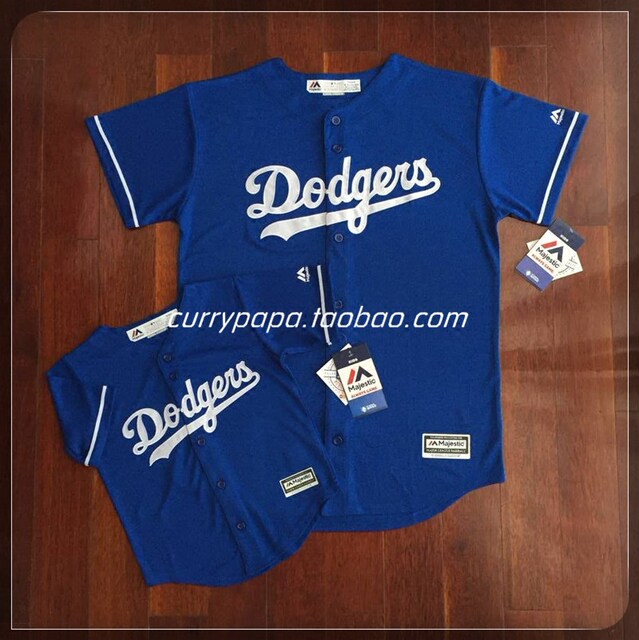 MLB Major League Baseball Youth Embroidered Los Angeles Dodgers Couple Couple Parent-Child Baseball Uniform